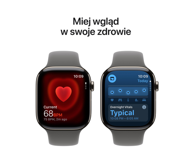 APPLE Watch Series 11 GPS + Cellular 46mm Tytanowa koperta (naturalna) + sportowa opaska (górska szarość)- rozmiar S/M - 1362436 - zdjęcie 5